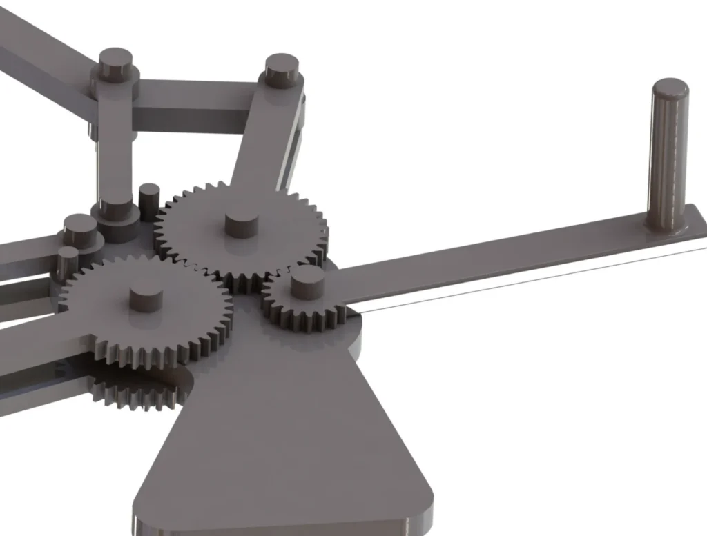 Ingranaggi della pinza su misura per braccio robotico, progettata per la stampa 3D
